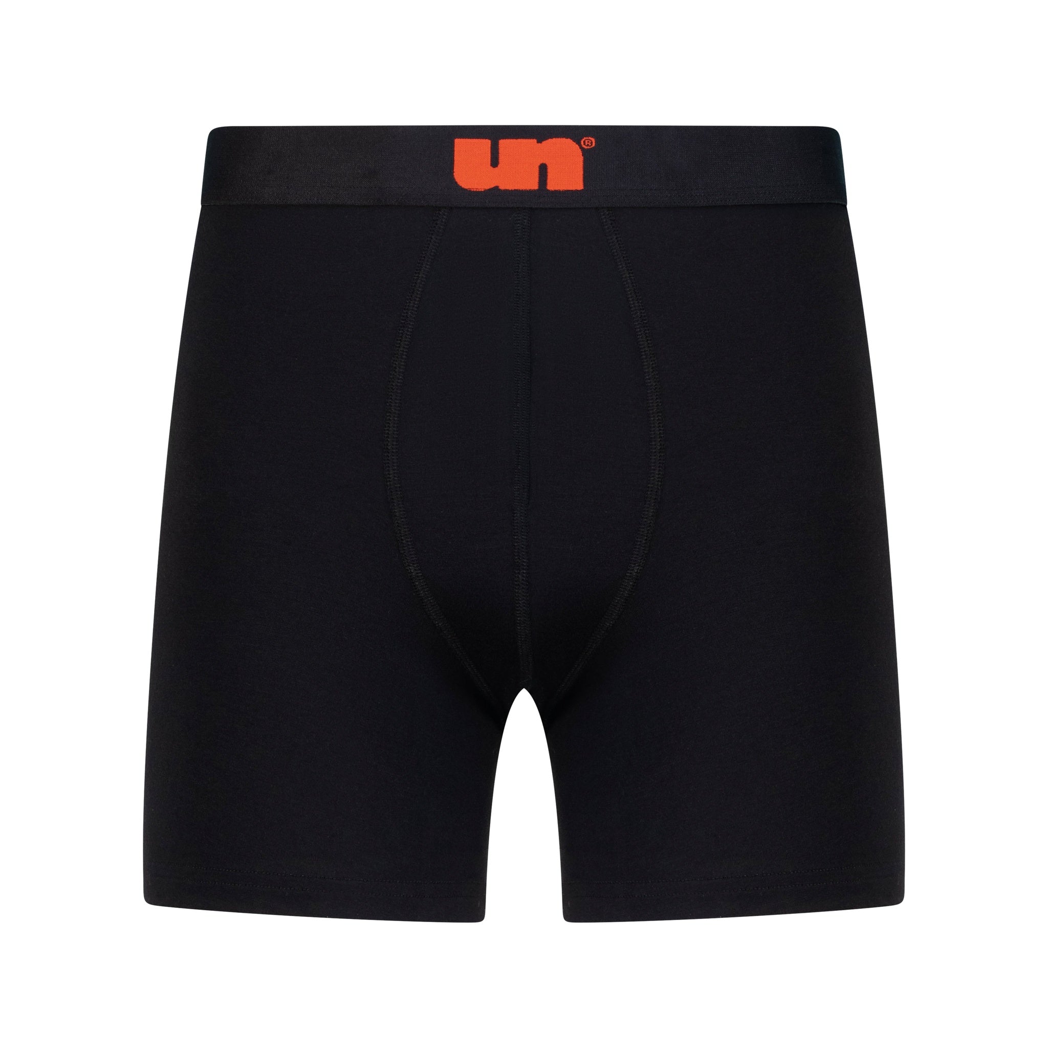 Unluckies 9 inch long inseam boxer briefs — fuller fit, black, men's underwear UAE