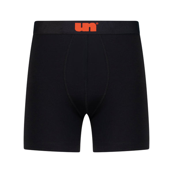 Unluckies 9 inch long inseam boxer briefs — fuller fit, black, men's underwear UAE